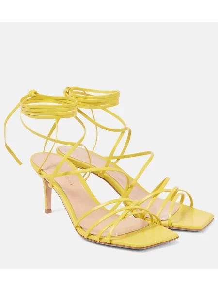 Sandale Gianvito Rossi din piele galben
