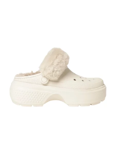 Botki Crocs beżowe