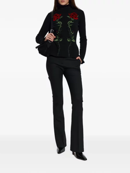 Pulover Blumarine cu broderie negru