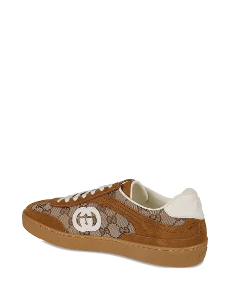 Sneakerși Gucci din piele maro