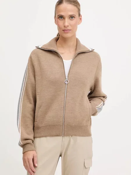 Pulover z dodatkom volne Fusalp Benada bež