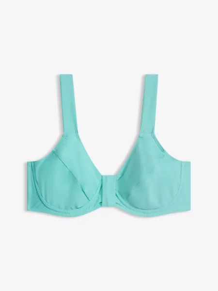 Biustonosz bikini minimizer z szerokimi ramiączkami niebieskie