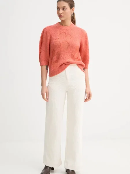 Светр із додаванням вовни United Colors of Benetton легкий помаранчевий