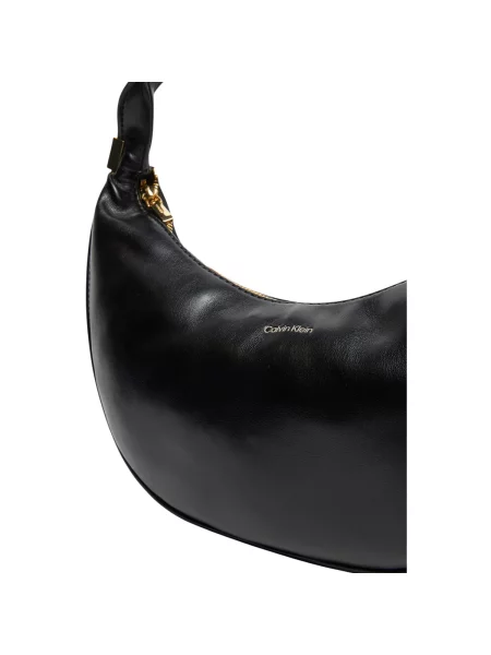 Kabelka Calvin Klein Pinched Soft Crescent Sm černá
