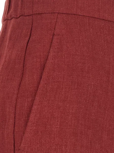 Pantaloni palazzo Max Mara de in cu cordon roșu