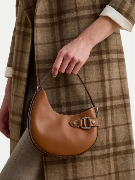 Kabelka LAUREN RALPH LAUREN hnědá