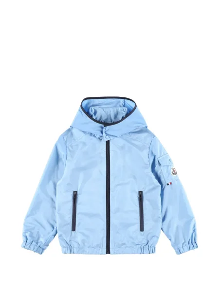 Kurtka dziecięca Moncler Enfant niebieska