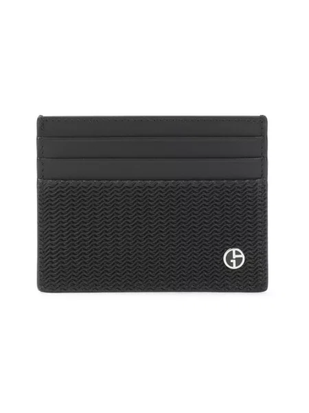 Portfel Giorgio Armani skórzany czarny