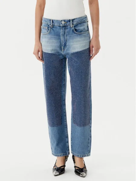 PINKO Farmer Rose Staright Straight Fit kék