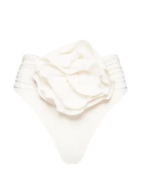 Bikini Magda Butrym cu model floral cu volane