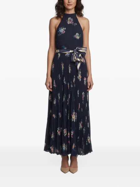 Rochie midi Zimmermann cu model floral cu imagine albastru