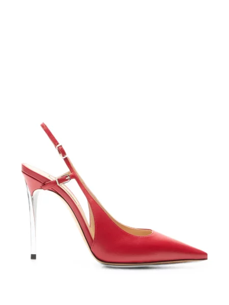 Pantofi cu toc Casadei slingback roșu