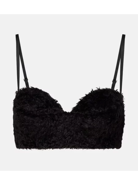 Moherowy biustonosz Givenchy czarny