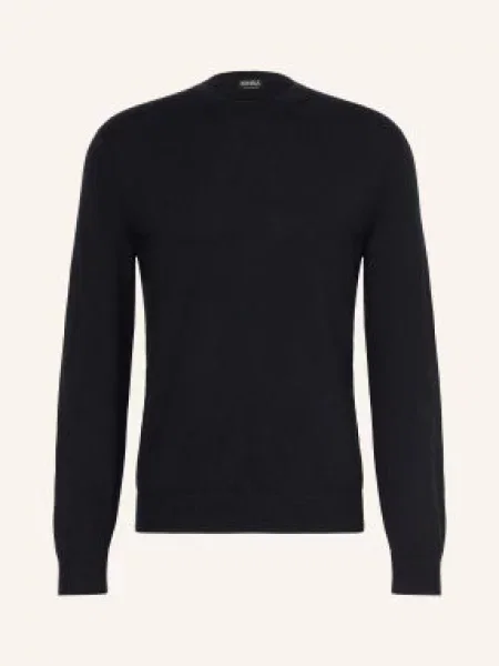 Zegna Sweter Z Kaszmiru schwarz czarny