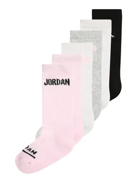 Jordan Șosete negru rosé / gri amestecat alb
