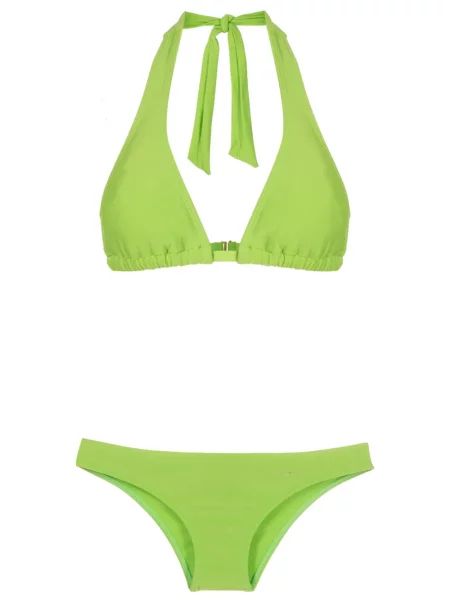 Bikini Amir Slama cu gât halter verde