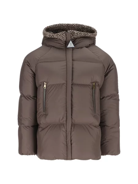 Kurtka dziecięca Moncler Enfant brązowa