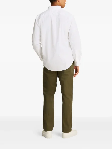 Cămașă Tommy Hilfiger cu mâneci lungi lungă alb