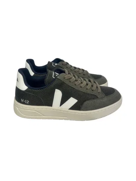 Sneakersy Veja V-12 z siateczką zielone