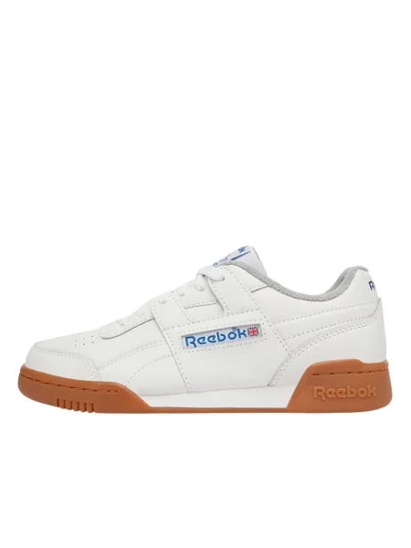 Sneakersy Reebok Workout Plus skórzane na siłownię białe
