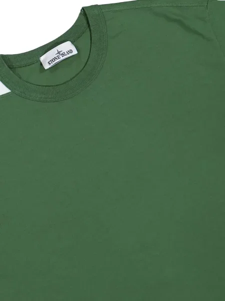 Tricou Stone Island cu strasuri verde
