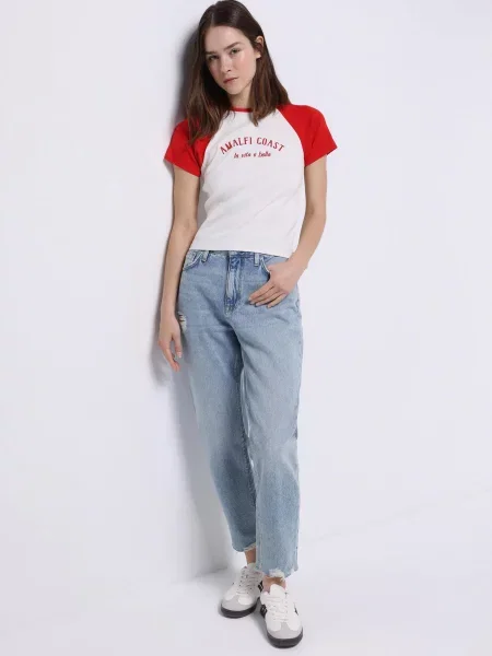 Джинси Colin’s комбінований верх блакитний