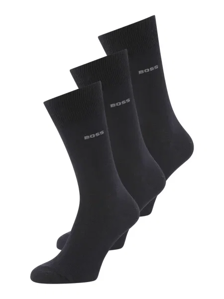 BOSS Nogavice temno modra siva