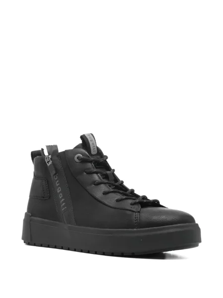 Botine Bugatti cu șireturi din dantelă negru