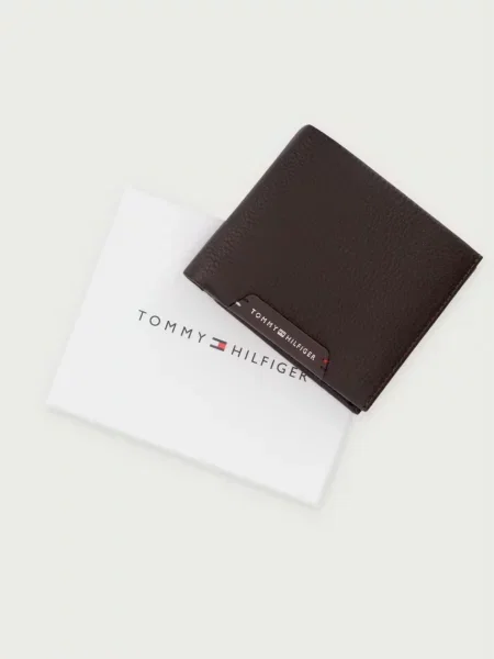Tommy Hilfiger портфейл мъжки от кожа кафяво