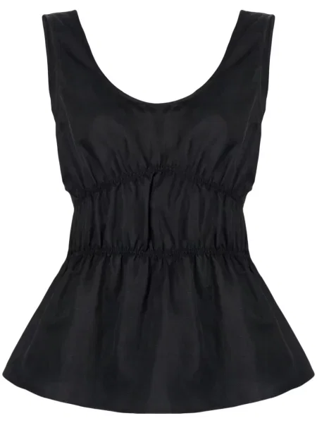 Top Goen.j bez rękawów czarny