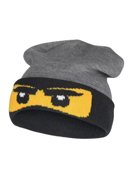 Detská lyžiarska čiapka LEGO Lwantony sivá