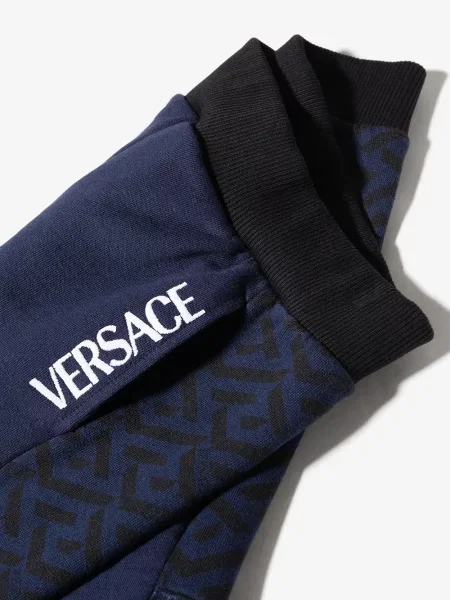 Spodnie dziecięce Versace niebieskie