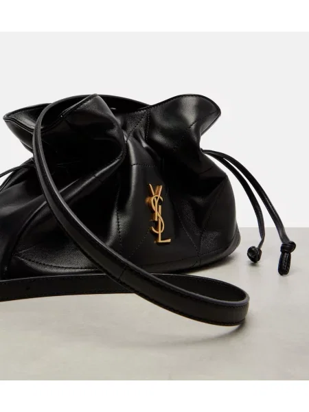 Geanta de piele Saint Laurent din piele negru
