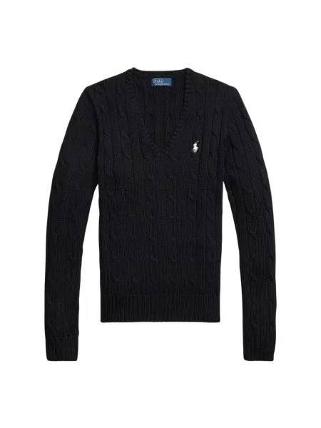 Dzianinowy sweter Ralph Lauren czarny