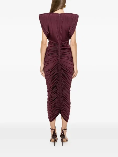 Rochie midi Nissa până la genunchi de costum violet