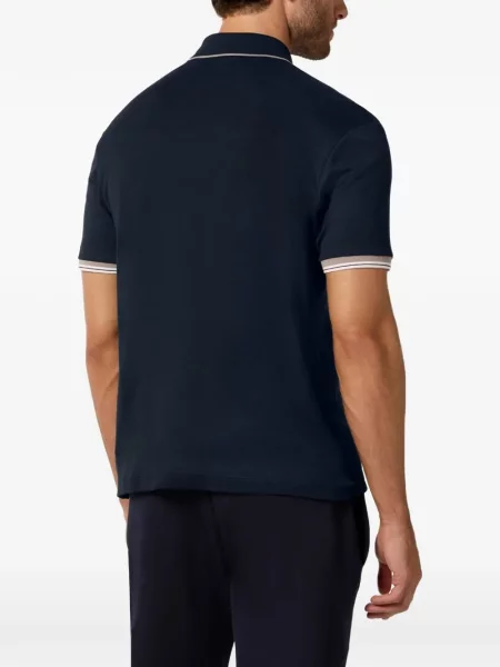 Ριγέ polo Paul & Shark μπλε