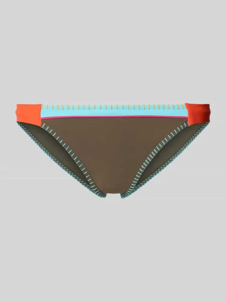 Figi bikini w stylu colour blocking model TEKNICOLOR FRESIA' Banana Moon oliwkowe