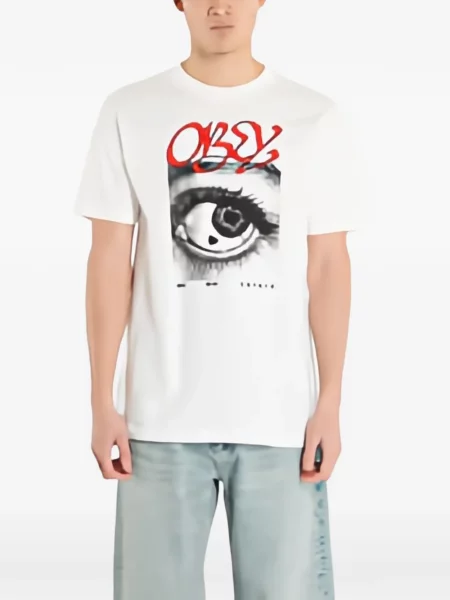 Tričko Obey bílé