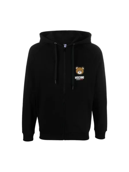 Bluza z kapturem Moschino z kapturem czarna