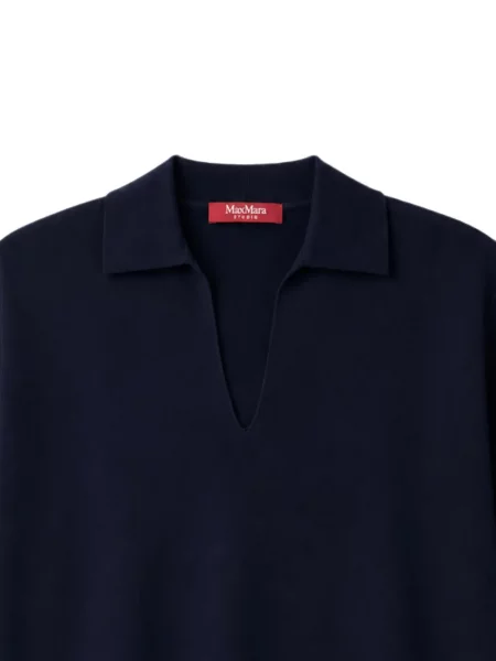 Gulerat scurt tricou Max Mara albastru