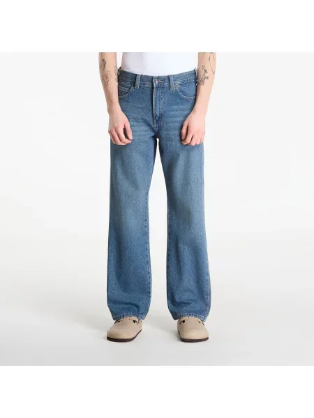 Business rovné kalhoty Dickies modré