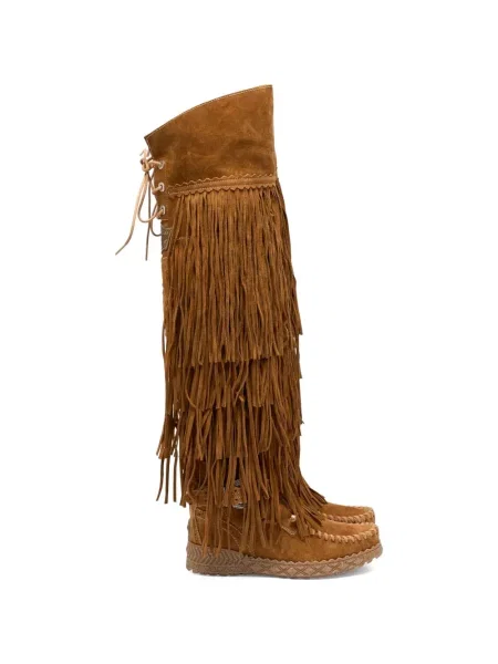 Боти El Vaquero с ресни кафяво