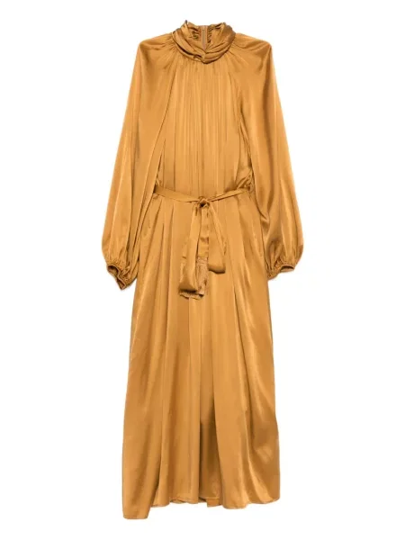 Rochie midi Zimmermann până la genunchi de costum maro