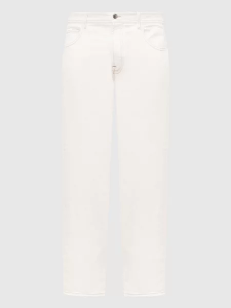 Джинси з патчем логотипа Canali білі