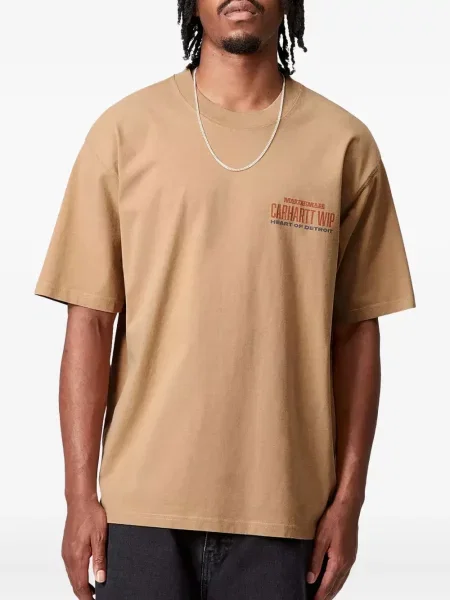 Μπλούζα Carhartt Wip με μοτίβο καρδιά καφέ