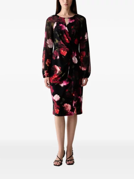 Rochie midi Joseph Ribkoff cu model floral cu imagine negru