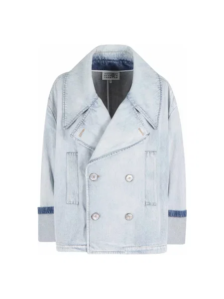 Kurtka jeansowa Mm6 Maison Margiela niebieska