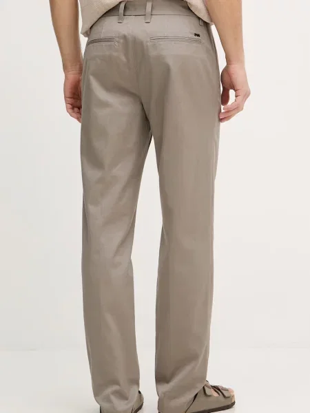 Emporio Armani spodnie regularne z beżowe