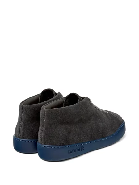 Sneakerși Camper cu șireturi din piele de căprioară gri