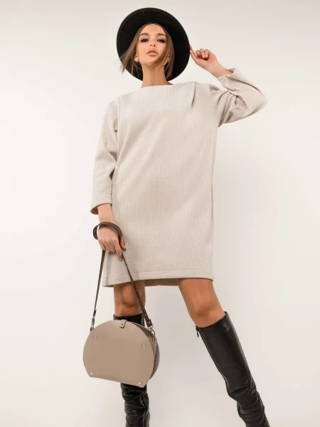 Сукня міні RiMari кремовий бавовна/поліестер